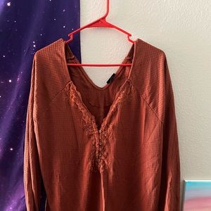 Torrid top . Worm probably once or twice.